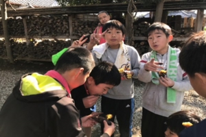 子供修行道場 やきいも体験