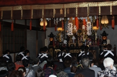 演奏後、鬼子母神様へ御礼