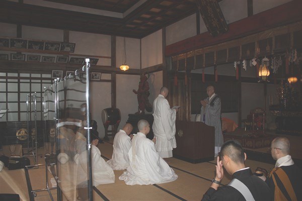 入行僧代表答辞