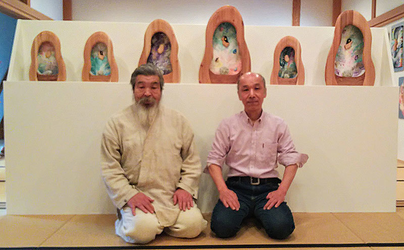 住職と記念撮影