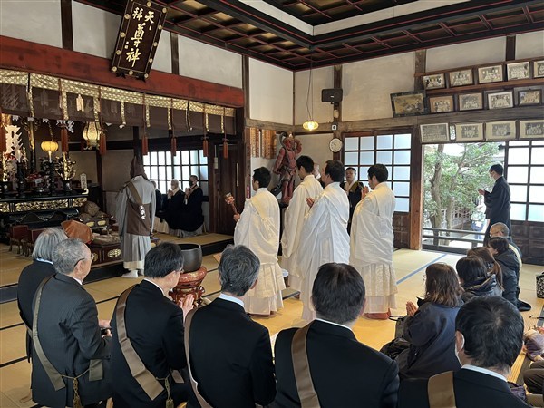 許証授与式終了